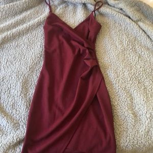 Maroon Tight Body Dress